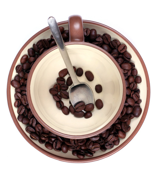 csésze és kávé - Fotó, kép