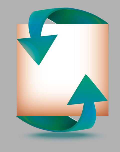 Papel de banners de flecha, diseño de vectores
 - Vector, Imagen