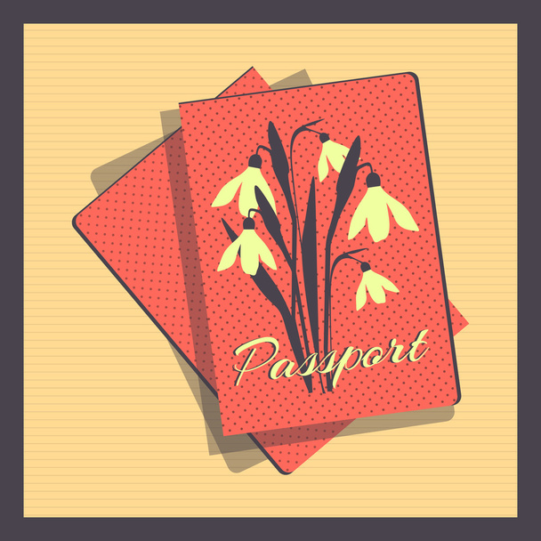 Passport Cover, vector design - Vector, Image
