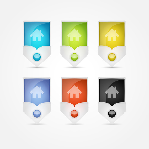 Small house - Vector icons - Wektor, obraz
