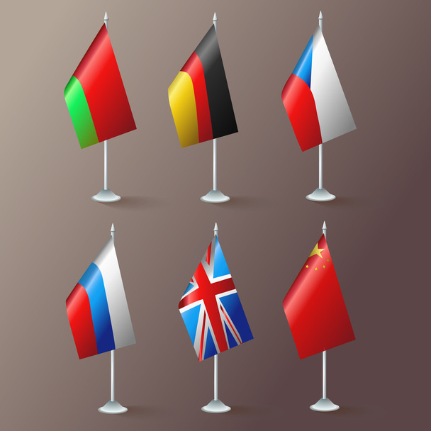 Vlaggen van de wereld. Vector design - Vector, afbeelding