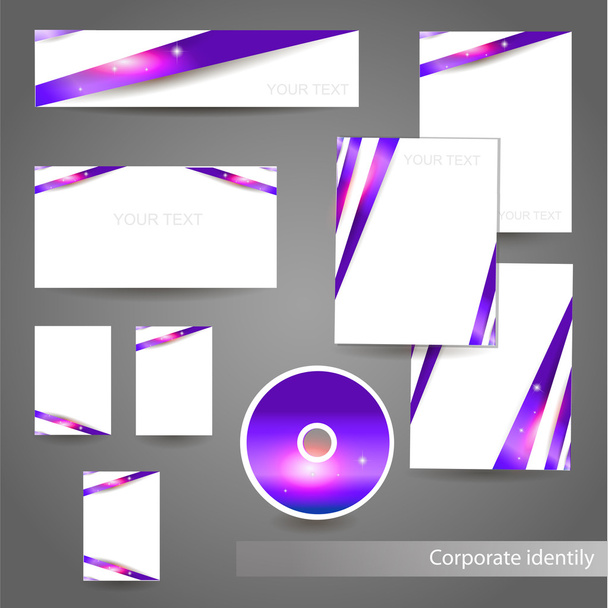 Conjunto de plantillas identidad corporativa
 - Vector, Imagen