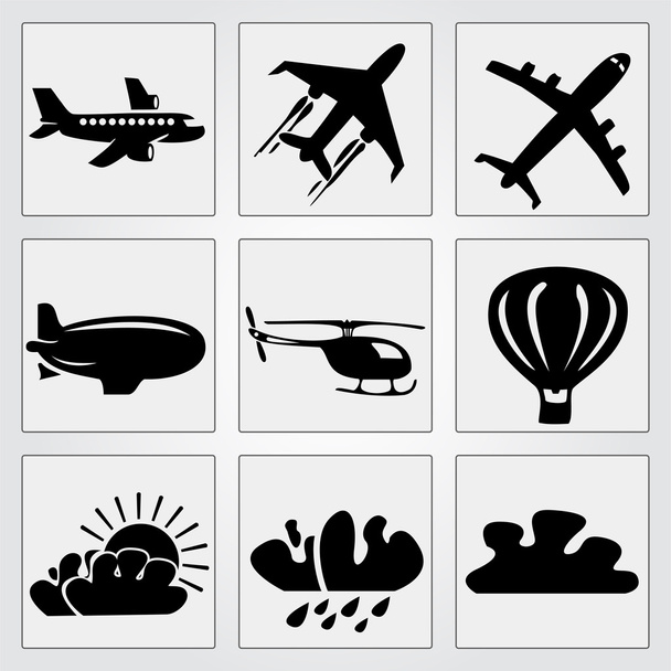 Travel icons set. Vector illustration - Vector, Image