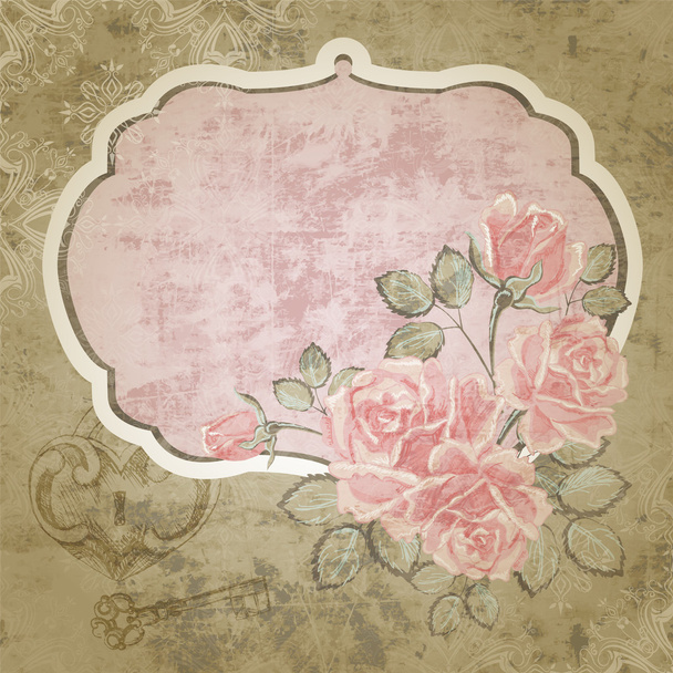 Desenho de fundo vetorial floral
 - Vetor, Imagem