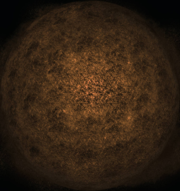 Polvo planetario en el espacio (naranja
) - Foto, imagen