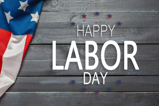 Happy Labor day banner, american patriotic background - Foto, afbeelding