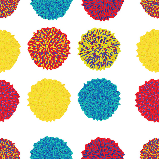 Ensemble vectoriel d'éléments décoratifs de Pom Poms colorés. Bobble, pom pom en couleur pastel, style boho
. - Vecteur, image