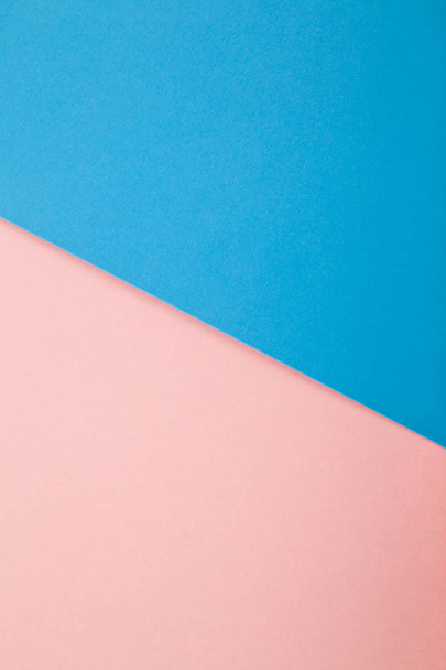 Color paper. Blue and pink color paper for background - Φωτογραφία, εικόνα