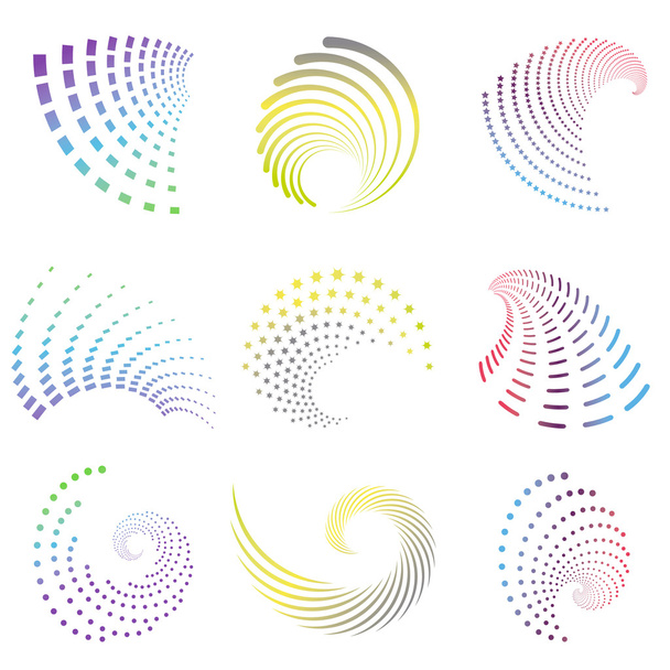 elementos de design ícones de onda
 - Vetor, Imagem