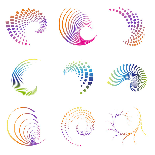 Iconos de onda de diseño
 - Vector, Imagen