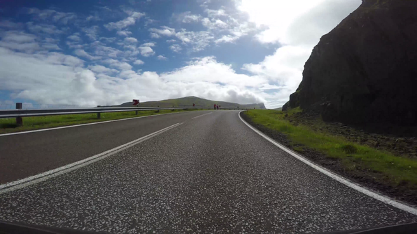 Reisen auf dem Land auf den Färöern  - Filmmaterial, Video