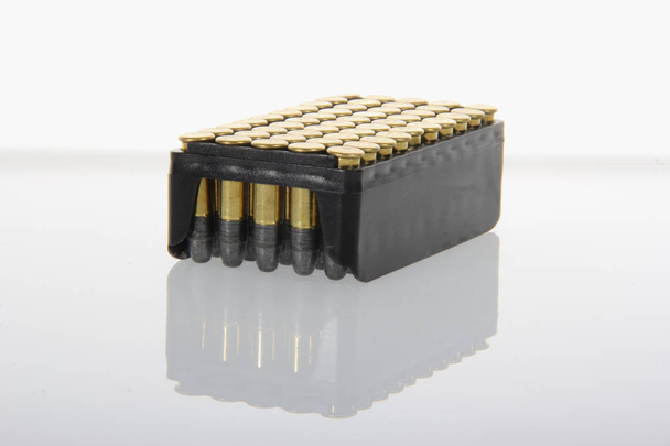 pack of bullets on white background - Photo, Image