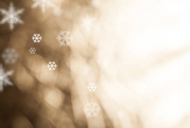 Christmas background and falling snowflake - 写真・画像