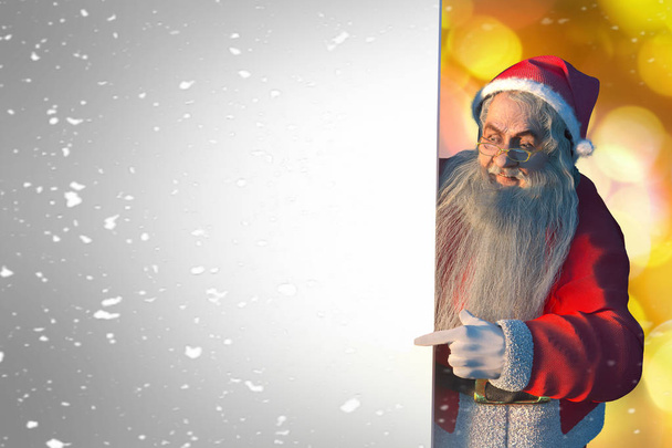 cartoon Santa Claus  render 3D  - Photo, Image