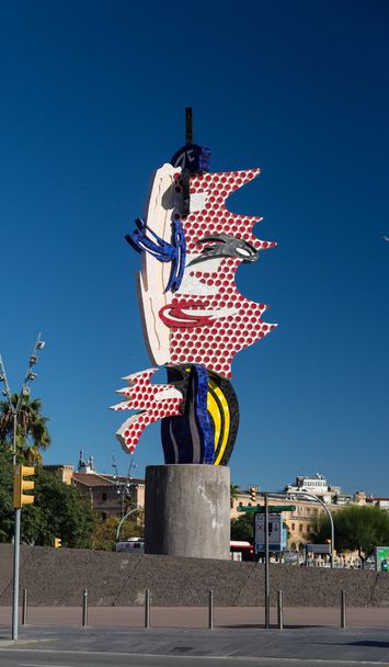 BARCELONA - LOKAKUU, 28: Barcelona pään veistos lokakuuta 28
, - Valokuva, kuva