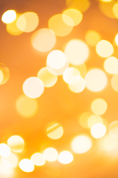 Blurred golden festive lights - Foto, Imagen