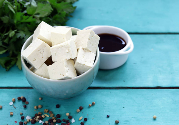 Тофу Соєвий сир - вегетаріанська здорового харчування - Фото, зображення