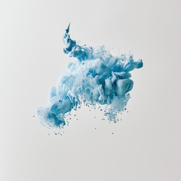 textura abstracta con salpicaduras de pintura azul
 - Foto, imagen