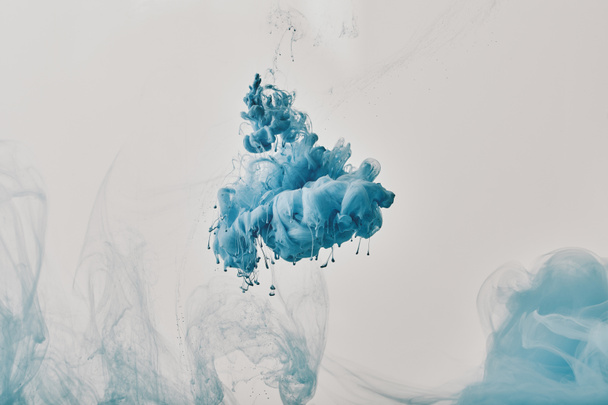 abstract design with blue paint splash - Photo, Image