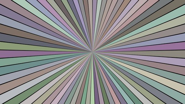 Colorful hypnotic abstract striped starburst background design - vector explosive illustration - Vector, Image
