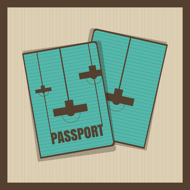Lamp passport cover. Vector illustration - Vector, Image