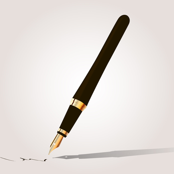 Fountain pen. Vector illustration - Vector, Imagen