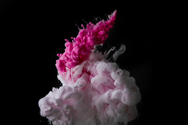 background with abstract pink splash of paint  - Φωτογραφία, εικόνα