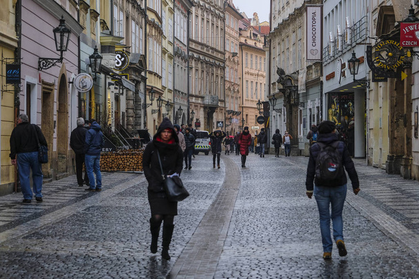 Prague, Czech Republic - November, 20, 2018: Street in an Old Town of Prague - Φωτογραφία, εικόνα