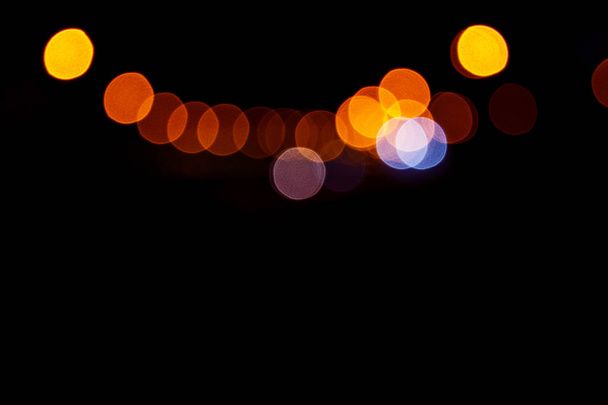 Bokeh with multi colors. Festive lights bokeh background. Defocused bokeh lights. Blurred bokeh. Bokeh light vintage background. Abstract colorful defocused dot. Soft focus. Soft lighting - Zdjęcie, obraz