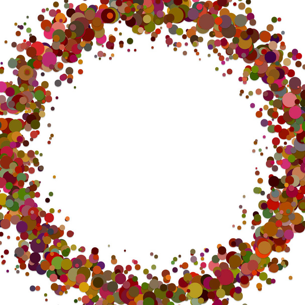 Grafika pozadí abstraktní prázdné sypané konfety kruh - Vektor, obrázek
