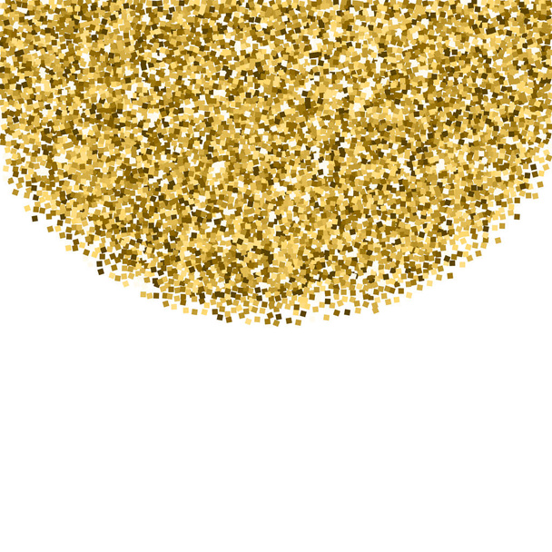 Gold glitter luxury sparkling confetti. Scattered  - Vector, Image