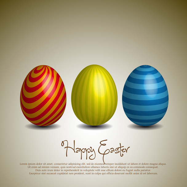 Felices tarjetas de Pascua ilustración con Pascua
 - Vector, Imagen