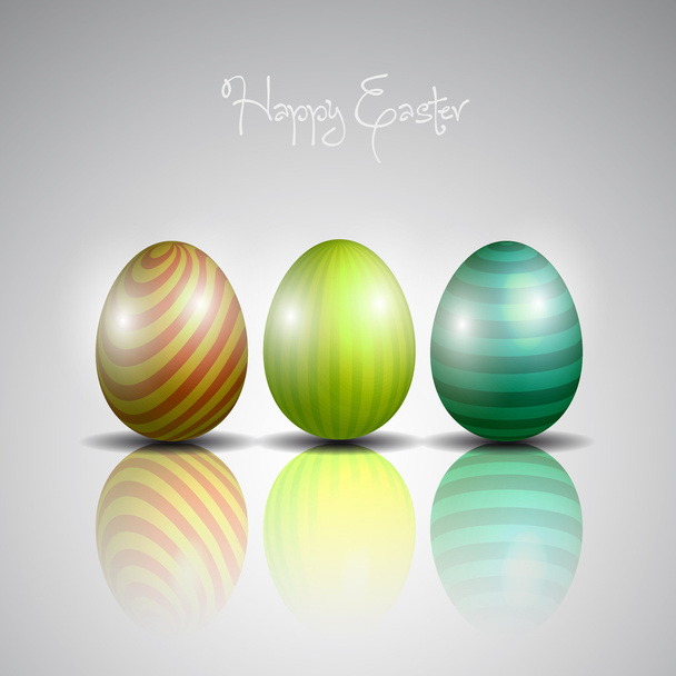 Happy easter cards illustration with easter - ベクター画像