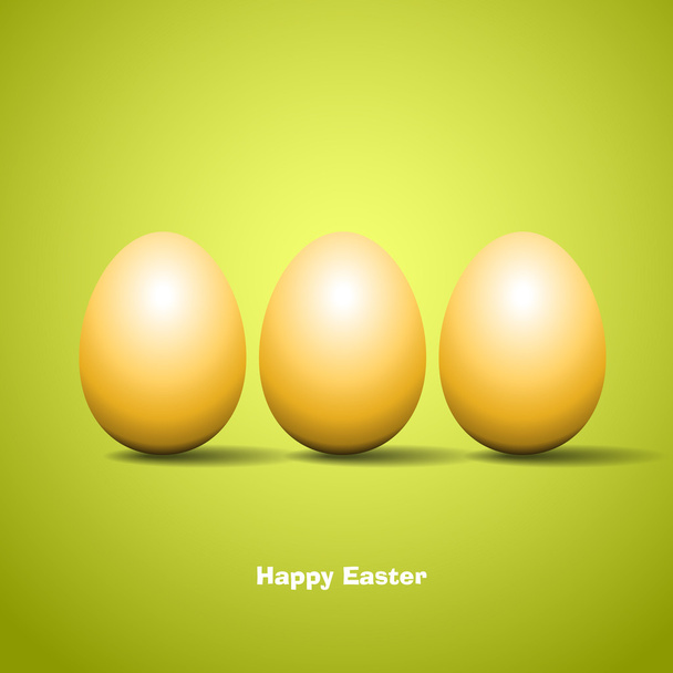 Happy easter - Funny chicken family eggs - vector card - Vektör, Görsel