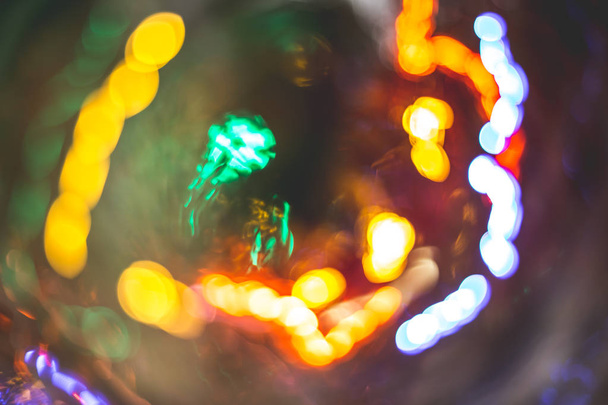 Abstract Christmas bokeh background texture - Photo, Image