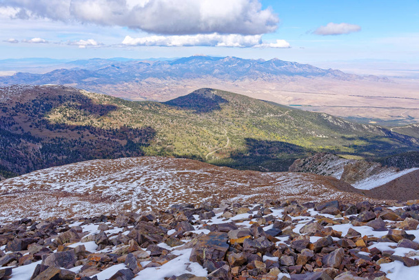 Uitzicht vanaf Wheeler Peak, Great Basin National Park - Foto, afbeelding