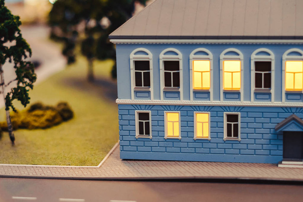 Modelu małych budynków i ulic - Zdjęcie, obraz