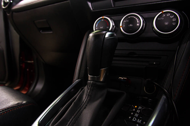 Luxury Car Interior -Gear shift handle - Photo, Image