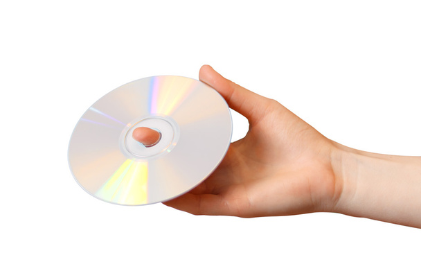 DVD w ręku - Zdjęcie, obraz