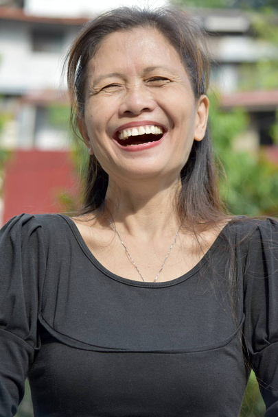 A Female Senior Laughing - Photo, Image