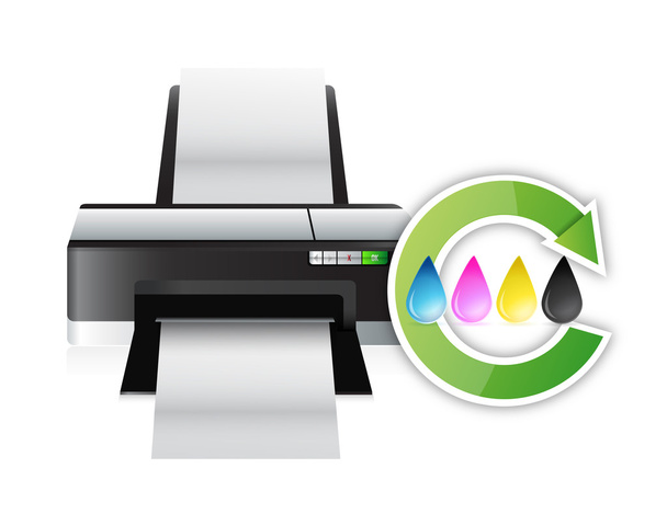 printer cmyk color cycle concept - Foto, imagen