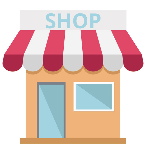 Shop  Color isolated Vector Icon that can be easily modified or edit - Vector, Image