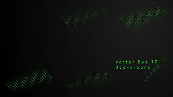 Fondo abstracto del vector. Líneas geométricas - Diseño creativo e inspirador. Color verde
 - Vector, imagen