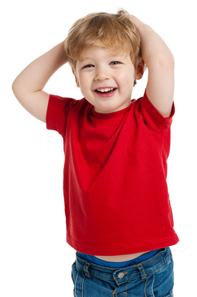 χαριτωμένο αγόρι γέλιο - Φωτογραφία, εικόνα