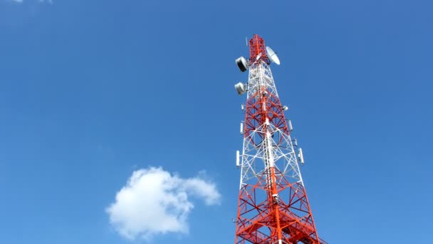 Communication tower, time lapse - Footage, Video