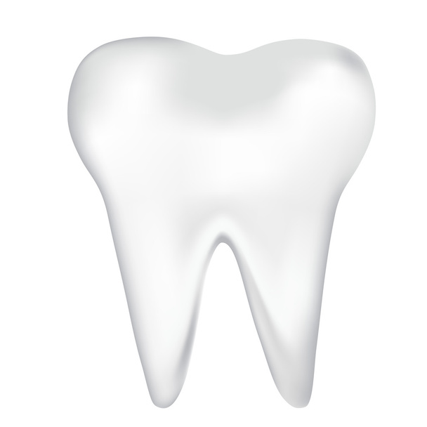 simple tooth design element. vector mesh illustration - ベクター画像