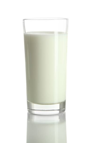Glass of milk isolated on white - Foto, Imagem
