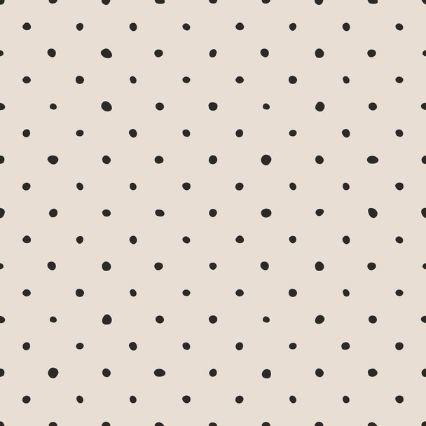 タイルベクトルパターンと黒ポルカドットのパステルピンクの背景 - ベクター画像