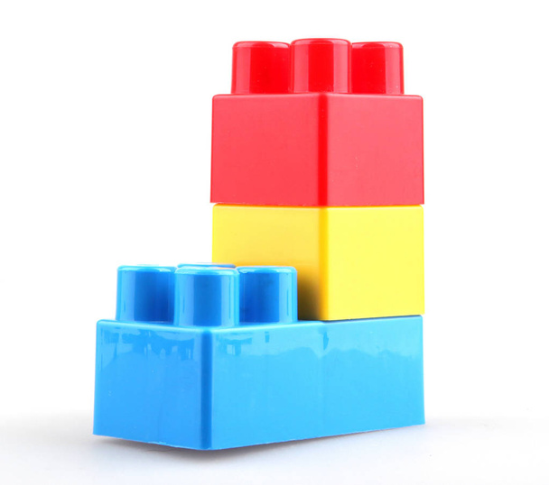 Blocos de brinquedo de plástico incentivam a aprendizagem através do jogo
 - Foto, Imagem