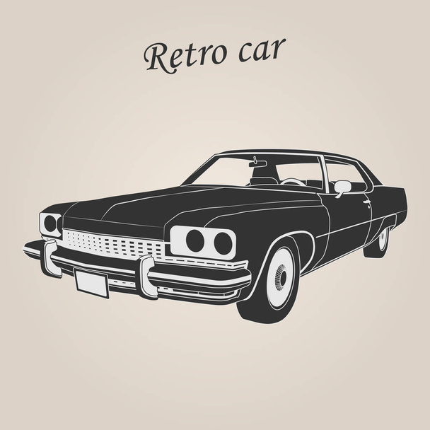Vintage car. Retro car. Classic car Illustration - Vektor, obrázek